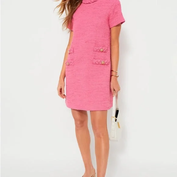 TUCKERNUCK Hot Pink Tweed Jackie Dress - Picture 2 of 8